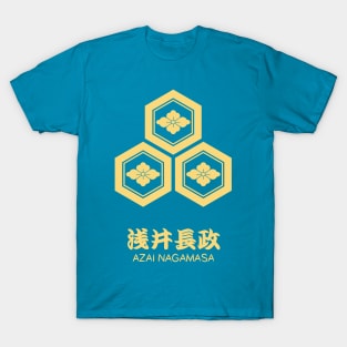 Azai Nagamasa Crest with Name T-Shirt